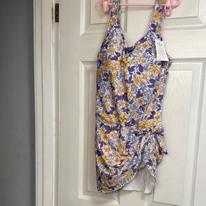 Floral swim dress
